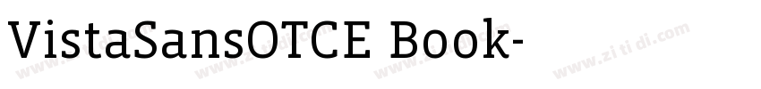 VistaSansOTCE Book字体转换